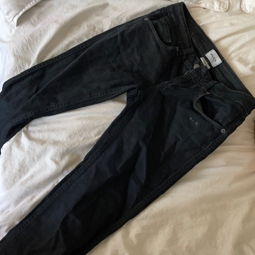 RVCA black skinny jeans